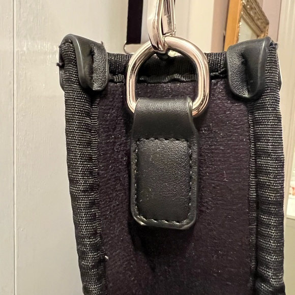 Jen & Co. black shimmer neoprene medium crossbody NWOT - Picture 7 of 13